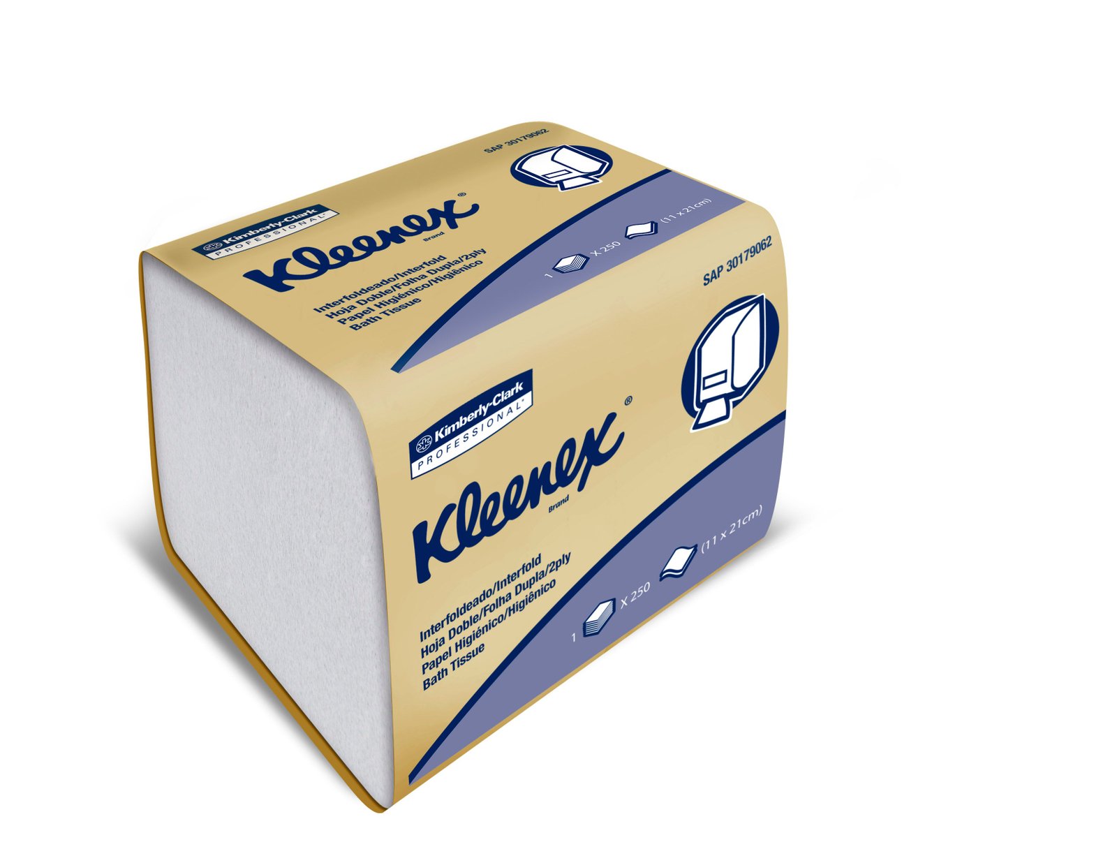 Papel Higienico Interfoliado Kleenex Doble Hoja