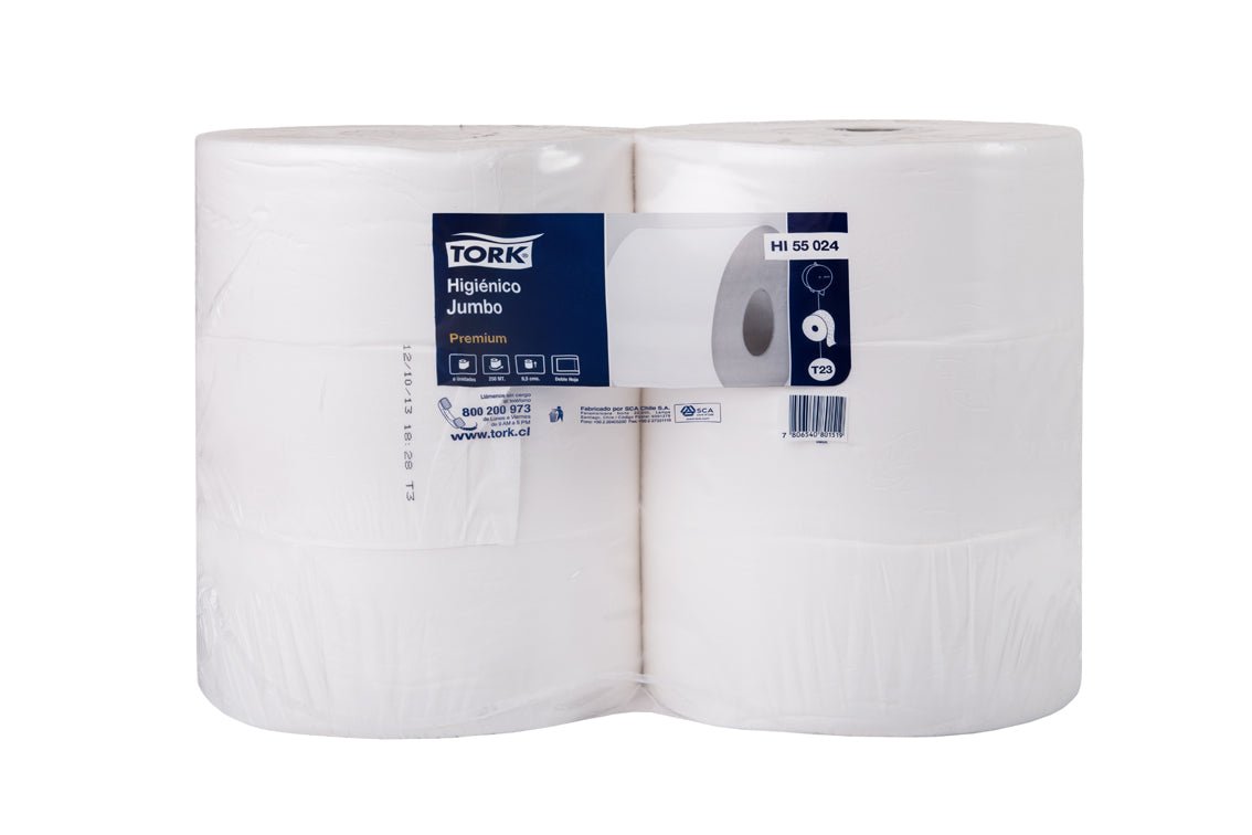 Papel Higiénico Jumbo Premium - (6 Rollos x 250 Mts)