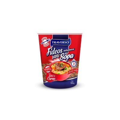 Sopa Instantánea de Fideos Traverso Carne 65 g