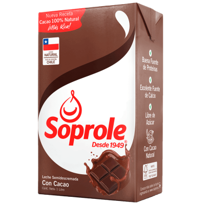 Leche Saborizada Soprole Chocolate 1L