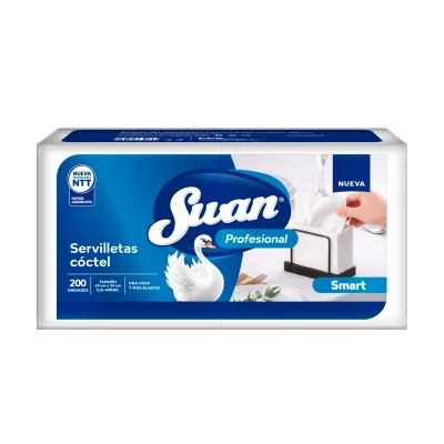 Servilleta Cocktail Swan Profesional 24x24 cm 200 Unidades