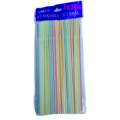Bombilla Flexible Latina 25 Cm Paquete de 100 Unidades