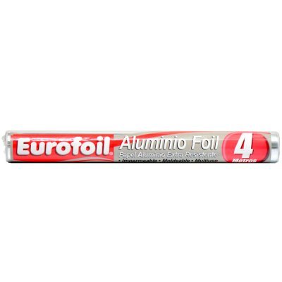 Papel Aluminio Europlas Eurofoil Básico Rollo 30 mm x 4 m