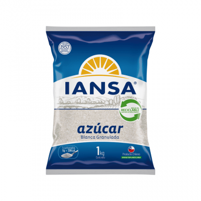 Azúcar Blanca Granulada Iansa Bolsa 1 kg