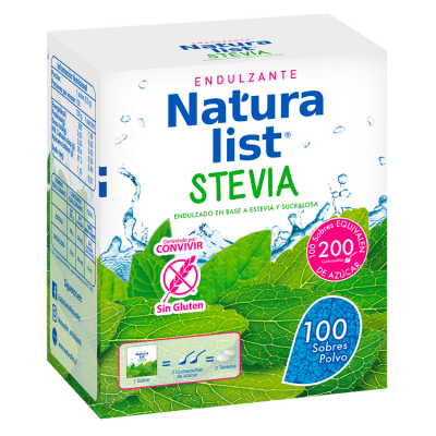 Endulzante Naturalist Stevia 100 Unidades