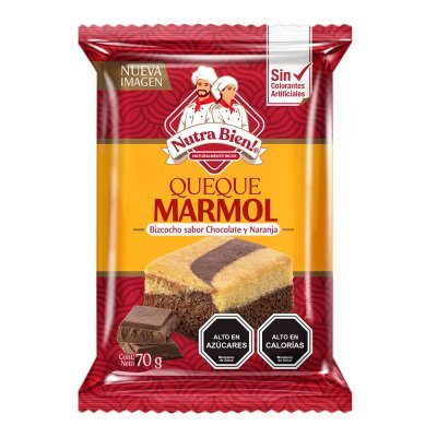 Queque Marmol Nutrabien Chocolate Naranja 70 G