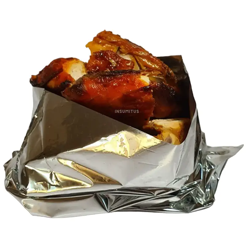 Bolsa de Aluminio para 1/2 Pollo Asado 25x32cm (100un)