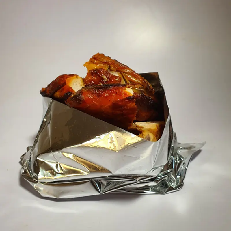 Bolsa de Aluminio para 1 Pollo Asado 32x38cm (100un)