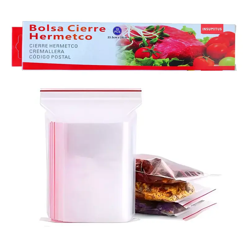 Bolsa con Cierre Hermético 23,5x29cm (20 unidades)