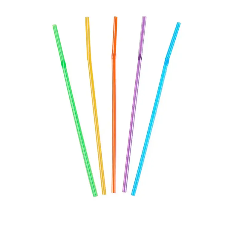 Bombillas Colores Plasticas Flexibles 21cm (100 unidades)