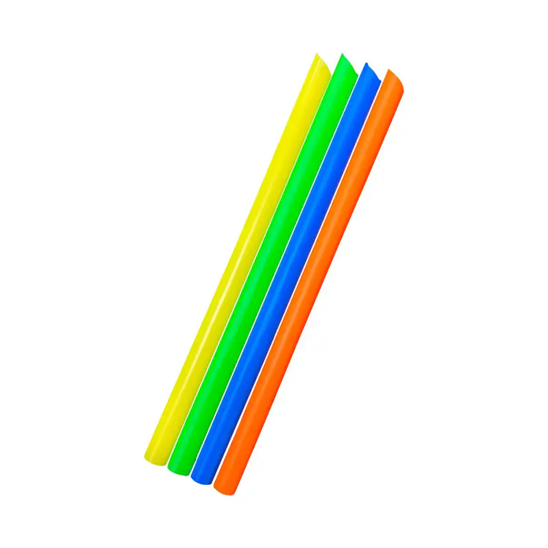 Bombillas Plasticas Gruesas de Colores 10x195mm (50 unidades)