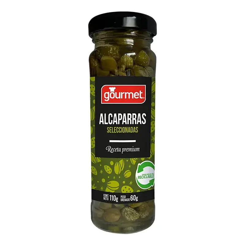Alcaparras Gourmet Seleccionadas En Frasco 110g
