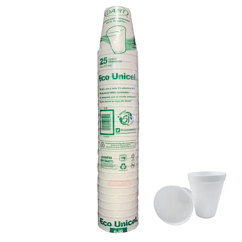 Vaso Termico Plumavit 6oz 180ml (25 unidades)