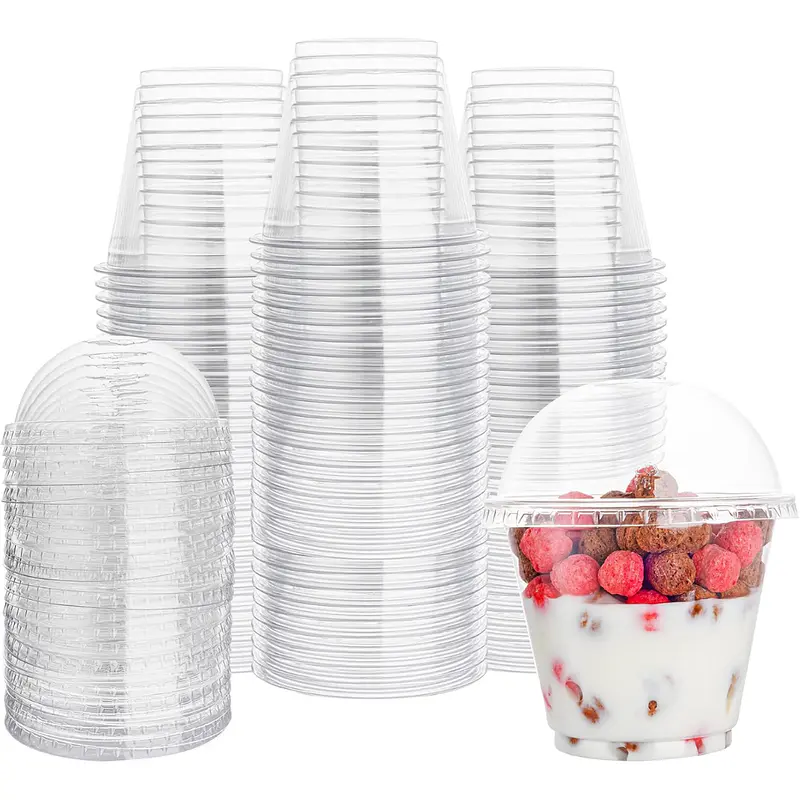Vaso Pet con Tapa Domo Cruz 265ml - 9oz (50 unidades)