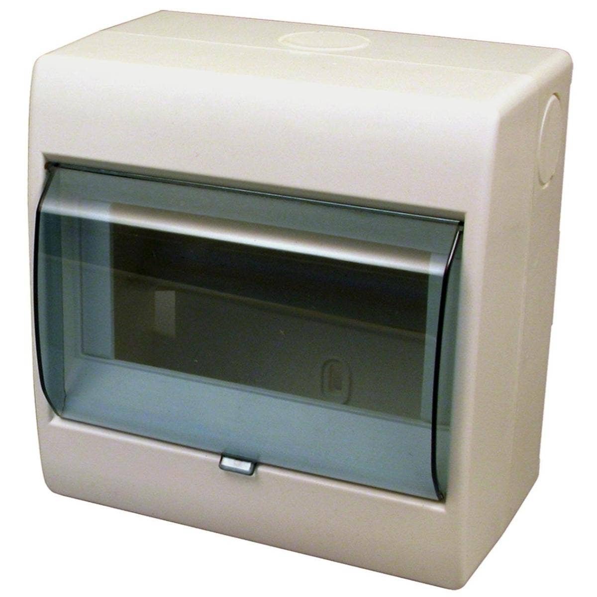 Tablero sobrepuesto 6 circuitos/modulos con tapa IP20
