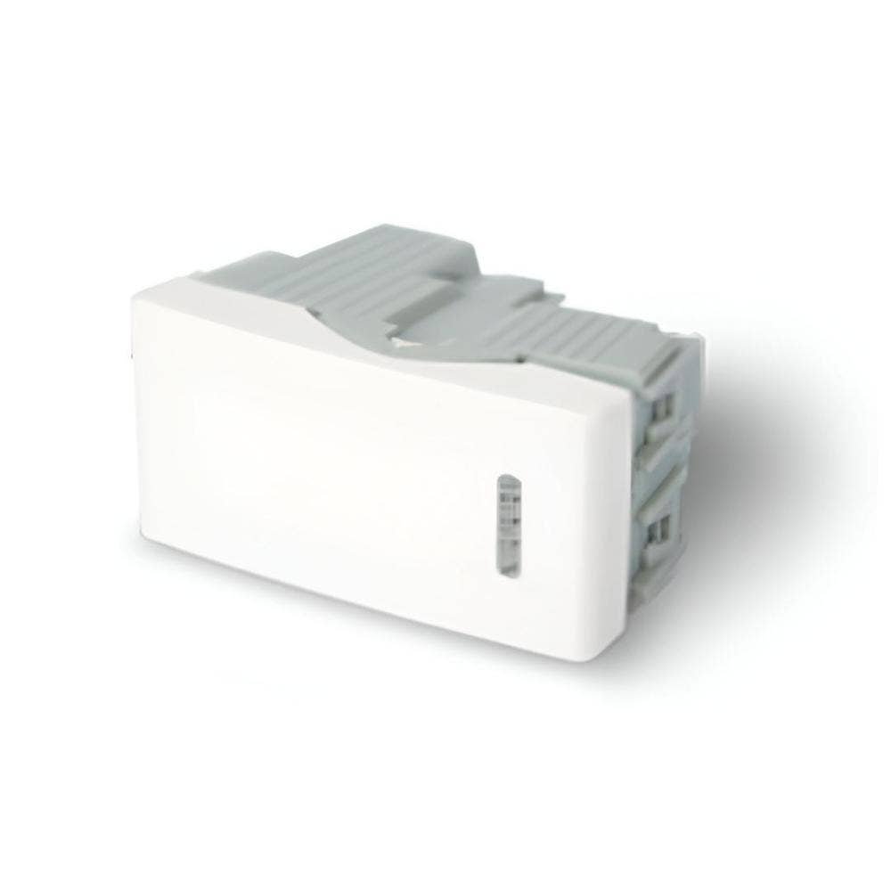 Modulo interruptor 9/12 16A 250V blanco