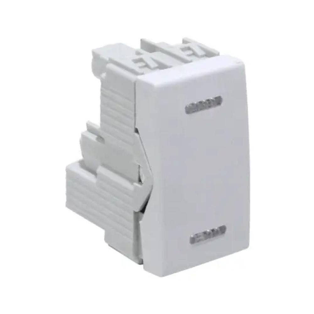Modulo interruptor 9/24 combinado 16A 250V blanco