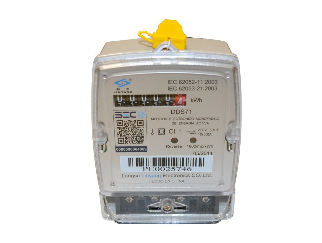 Medidor Monofasico 10(50)A 220V Calibrado Linyang DDS71