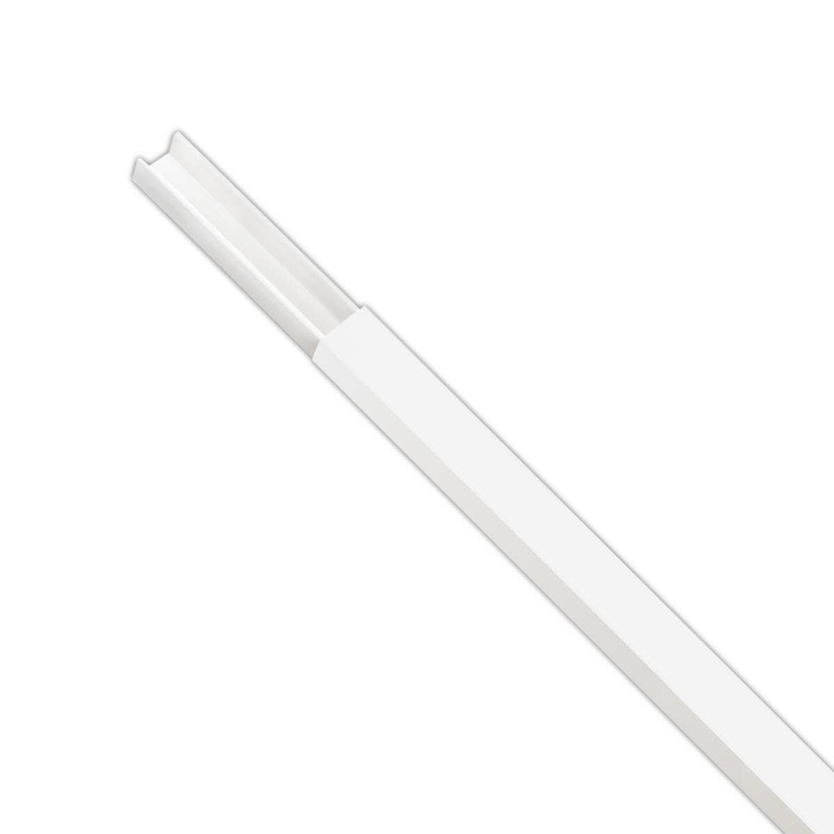 Canaleta PVC 14x7mm x 2 metros blanco con adhesivo