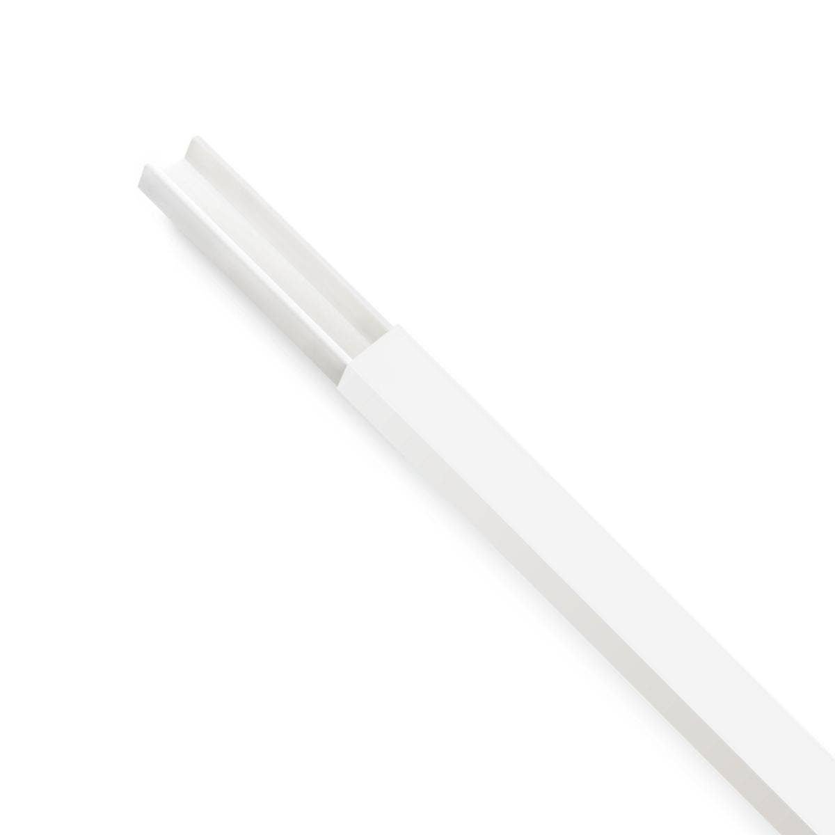 Canaleta PVC 20x10mm x 2 metros blanco sin adhesivo