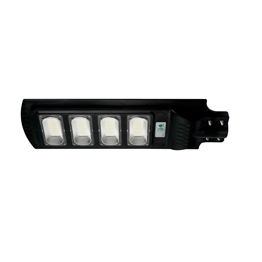 LUMINARIA SOLAR C/ GANCHO 120W PANEL SOLAR INTEGRADO 6500K C/ SENSOR MOV.