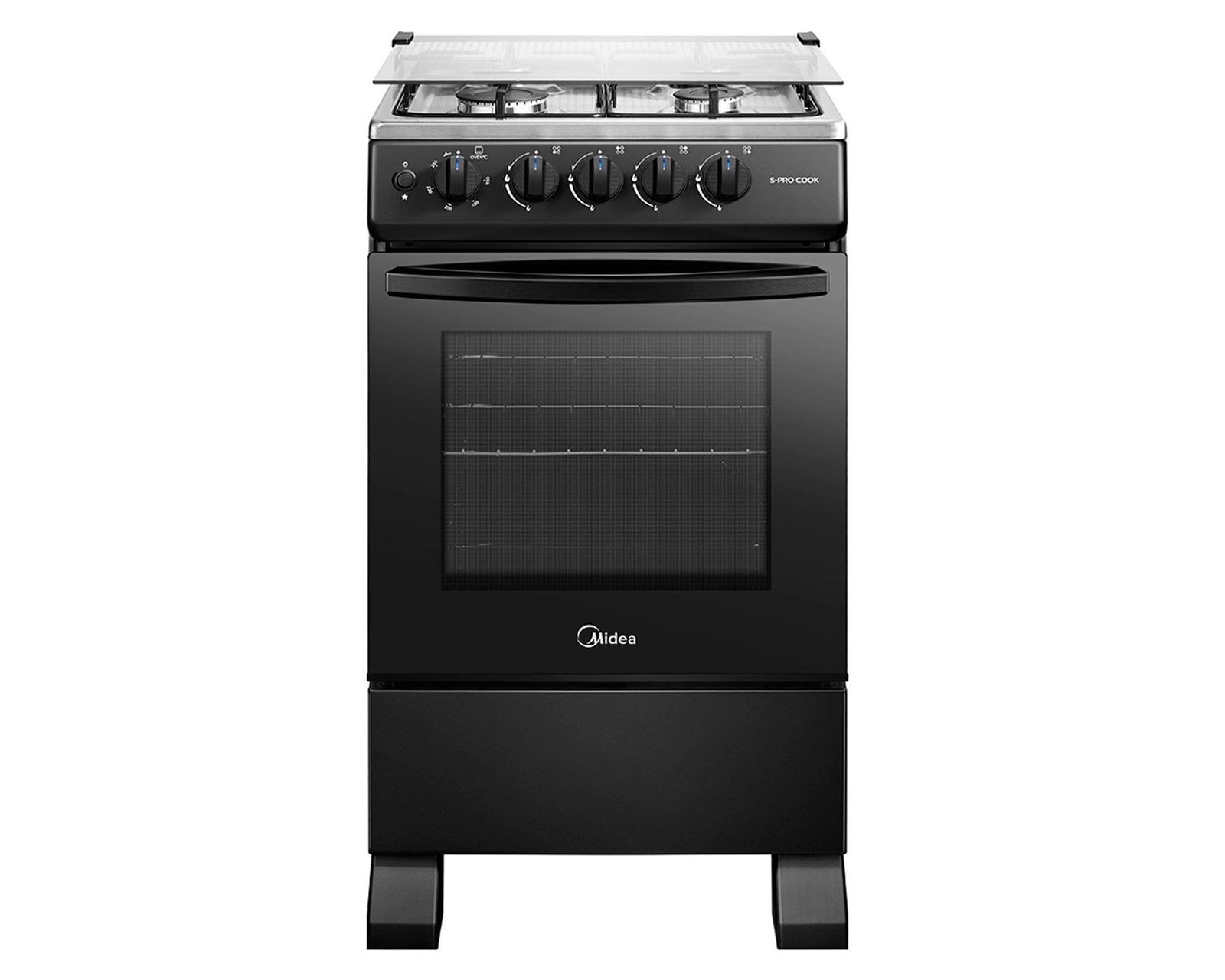 Cocina MFO-MG20TCSSLBK 4 quemadores gas licuado/natural