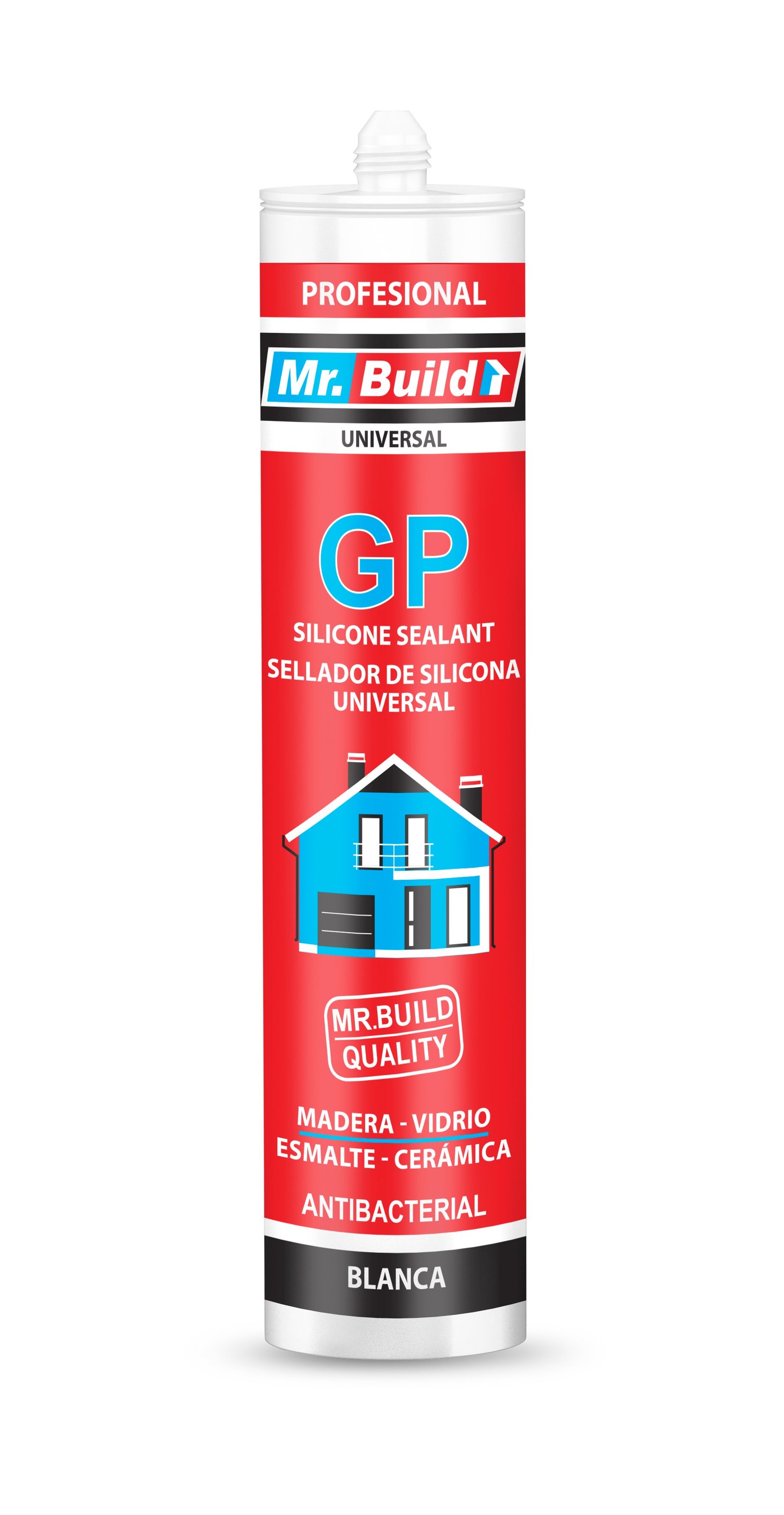 Mr. Build Sellador de Silicona GP Universal Blanca