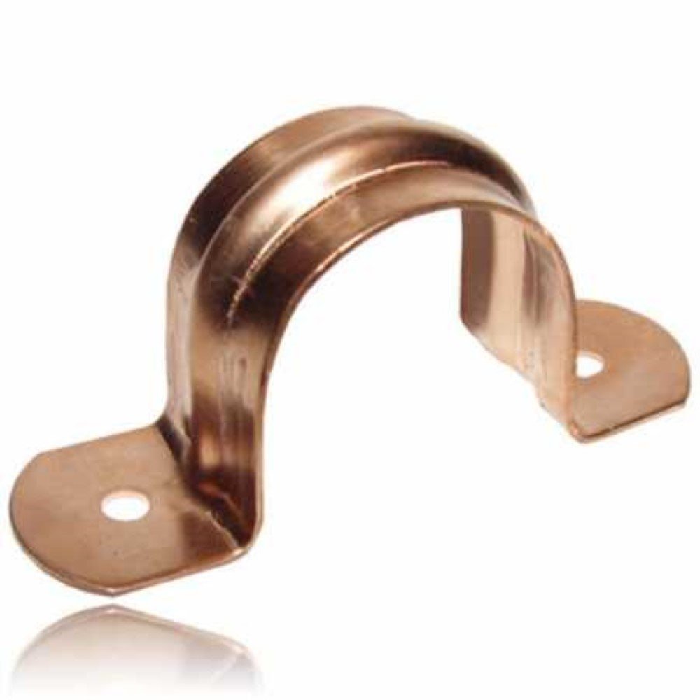 Abrazadera Estampado Cobre 3/4"