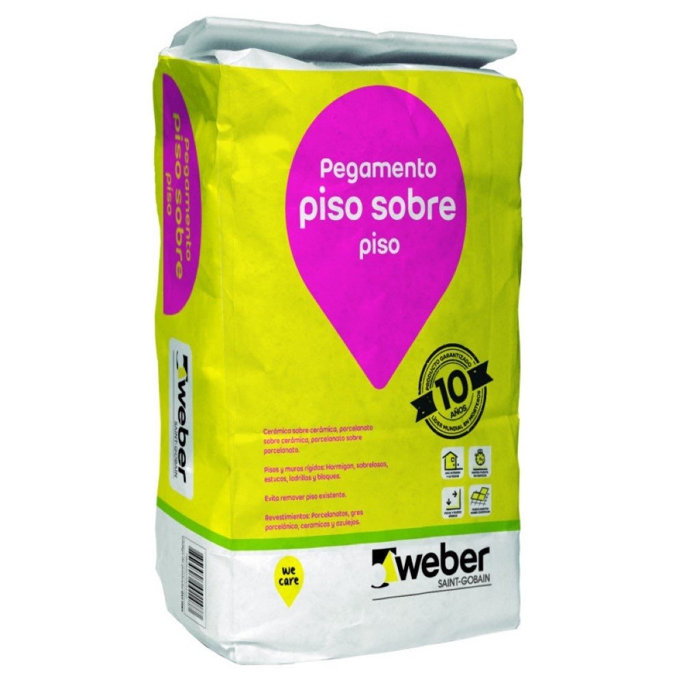 Adhesivo Weber Piso Sobre Piso SA-25 Kg