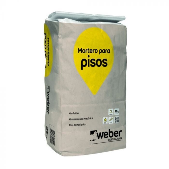 Mortero Weber para Piso SA-25 kg