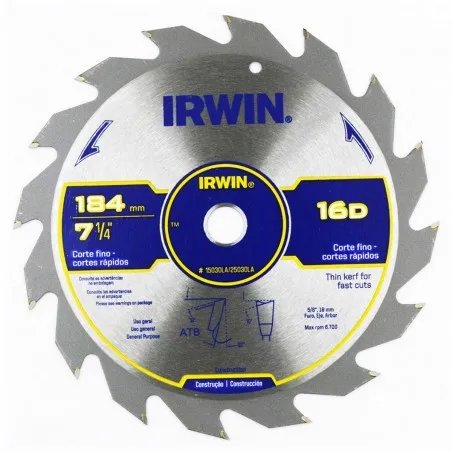 Disco Sierra Circular 7.1/4" 24 Dtes. Widia (15130LA)