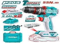 TALADRO INALAMBRICO DE IMPACTO 13MM 20V TOTAL