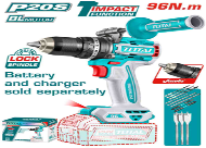 TALADRO INAL DE IMPACTO 13MM 20V 96NM TOTAL  SIN BATERIA SIN CARGADOR