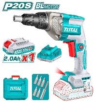ATORNILLADOR DRYWALL INALAMBRICO 20V TOTAL CON CARG + BAT TOTAL