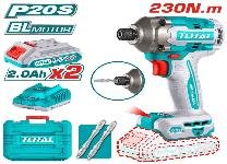 ATORNILLADOR DE IMPACTO LITIO-ION 20V 230NM TOTAL