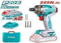 ATORNILLADOR DE IMPACTO LITIO-ION 20V 285NM TOTAL
