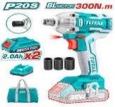 LLAVE DE IMPACTO INALÁMBRICO 1/2" 20V 300NM LITIO-ION TOTAL