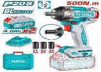 LLAVE DE IMPACTO INALÁMBRICO 1/2" 20V 500NM TOTAL