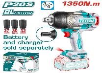 LLAVE DE IMPACTO INAL3/4" 20V 1.350NM TOTAL  SIN BATERIA SIN CARGADOR
