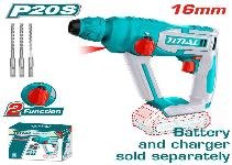 ROTOMARTILLO INALAMBRICO 20V 1,5J SDS PLUS TOTAL  SIN BATERIA SIN CARGADOR