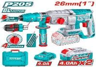ROTOMARTILLO INALAMBRICO 20V 2.5J 26MM SDS PLUS TOTAL