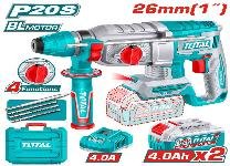 ROTOMARTILLO INALAMBRICO 20V 26MM 2.5J SDS PLUS TOTAL