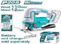 SIERRA CALADORA INALAMBRICO 20V 3000 RPM TOTAL SIN BATERIA SIN CARGADOR