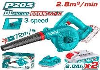 SOPLADORA INALAMBRICO 20V 2,8M3 600W TOTAL