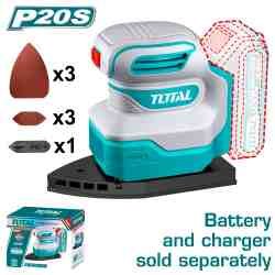 LIJADORA ORBITAL PUNTA TRIAGULO INALAMBRICO 20V SUPER TOTAL SIN BATERIA SIN CARGADOR