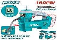COMPRESOR AUTO INALÁMBRICO 20V 160PSI TOTAL SIN BATERIA SIN CARGADOR