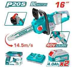 MOTOSIERRA INALAMBRICA 16" 20V CON BAT Y CARG TOTAL
