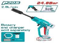 HIDROLAVADORA INALAMBRICO 20V 24.8BAR TOTAL SIN BATERIA SIN CARGADOR