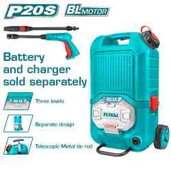 HIDROLAVADORA INALAMBRICO 40V  80BAR TOTAL SIN BATERIA SIN CARGADOR