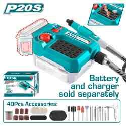 HERRAMIENTA MINIRECTIFICADORA  INAL 20V + 40 ACC  SIN BATERIA SIN CARGADOR